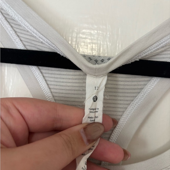 lululemon athletica White and Orange Tennessee Tank Top - Picture 3 of 6